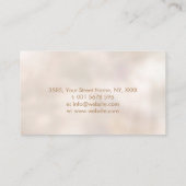 Golden Lotus Blume Visitenkarte (Rückseite)