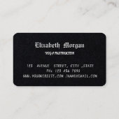 Golden Lotus Blume Visitenkarte (Rückseite)