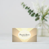 Golden Lotus Blume Visitenkarte (Stehend Vorderseite)