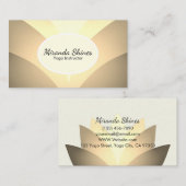 Golden Lotus Blume Visitenkarte (Vorne/Hinten)