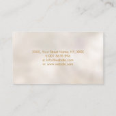 Golden Lotus Blume Visitenkarte (Rückseite)