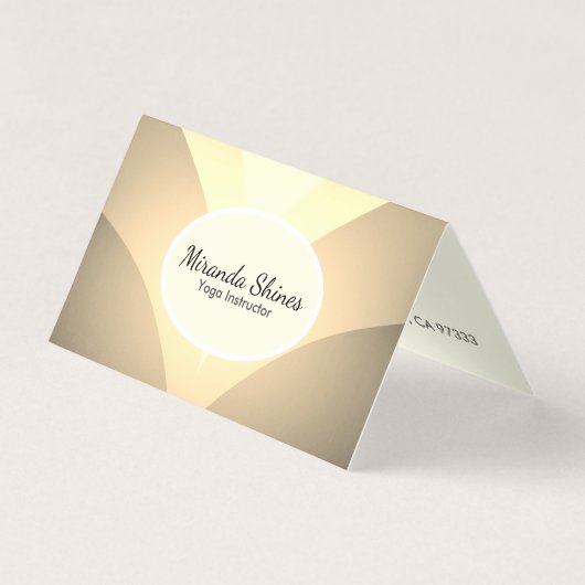 Golden Lotus Blume Visitenkarten (Vorderseite)