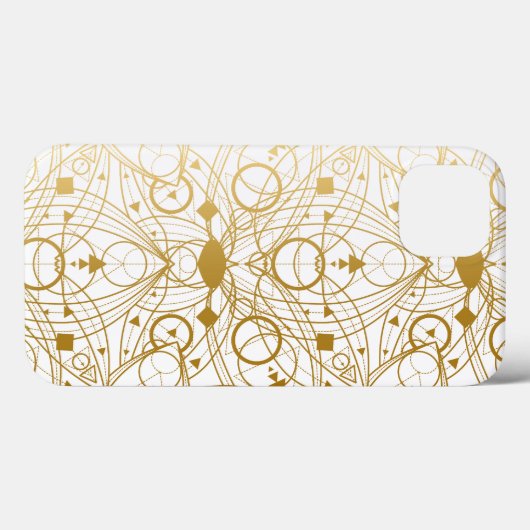 Golden Lotus Design Luxus Case-Mate iPhone Hülle (Rückseite (Horizontal))