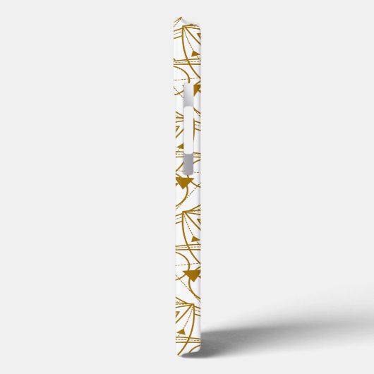 Golden Lotus Design Luxus Case-Mate iPhone Hülle (Rückseite / Links)