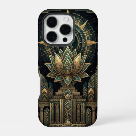 Golden Lotus Flower | iPhone 16 Pro Case  Hülle