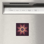 Golden Lotus Fraktal Magnet (In Situ (Geschirrspüler))