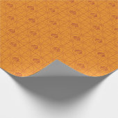 Golden Lotus Grid Pattern - The White Lotus Geschenkpapier (Ecke)