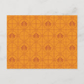 Golden Lotus Grid Pattern - The White Lotus Postkarte (Vorderseite)