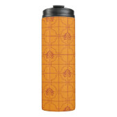 Golden Lotus Grid Pattern - The White Lotus Thermosbecher (Vorderseite)