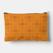 Golden Lotus Grid Pattern - The White Lotus Zubehörtasche (Rückseite)