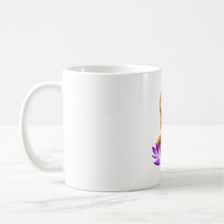 Golden Lotus Meditation Buddha Spiritual Yoga Desi Kaffeetasse