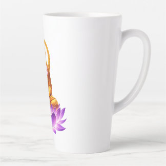 Golden Lotus Meditation Buddha Spiritual Yoga Desi Milchtasse