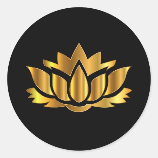 Golden Lotus Sticker (Vorderseite)