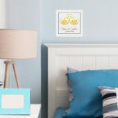 Golden Love Birds mit benutzerdefiniertem Text Foliendrucke (In Situ (Schlafzimmer))