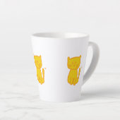Golden Lucky Cat Doodle Milchtasse (Rechte Ecke)