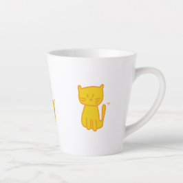 Golden Lucky Cat Doodle Milchtasse