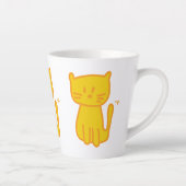 Golden Lucky Cat Doodle Milchtasse (Rechts)