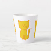 Golden Lucky Cat Doodle Milchtasse (Vorderseite)