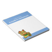 Golden Lucky Cat Personalisiert Notizblock (angewinkelt)