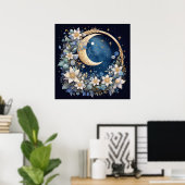 Golden Lunar Wreath Poster (Heimbüro)