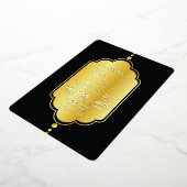 Golden Luxe Hochzeitsreise-Card Gold Folieneinladung (Gedreht)