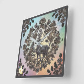 "Golden Luxe" Quadratische Wanduhr (Winkel)