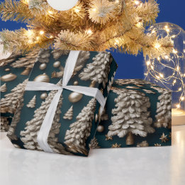Golden Luxe Weihnachtswrapping Paper Geschenkpapier