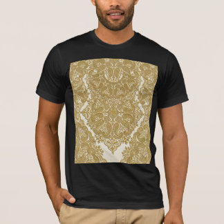 Golden Luxury Paisley Pattern T-Shirt