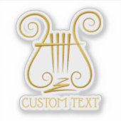 Golden Lyre Aufkleber (Vorderseite)