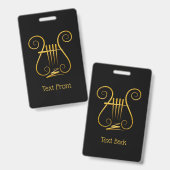 Golden Lyre Ausweis (Vorder- & Rückseite)