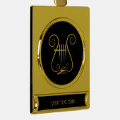 Golden Lyre Banner-Ornament Gold (Rechts)
