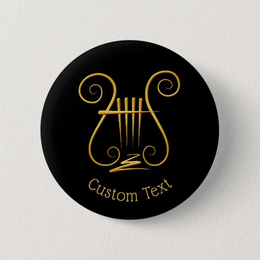 Golden Lyre Button (Vorderseite)