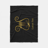 Golden Lyre Fleecedecke (Vorderseite)