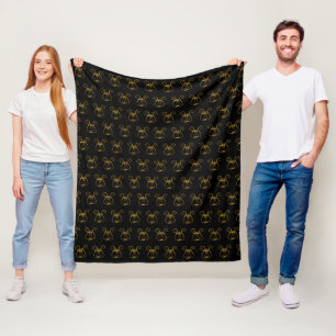 Golden Lyre Fleecedecke