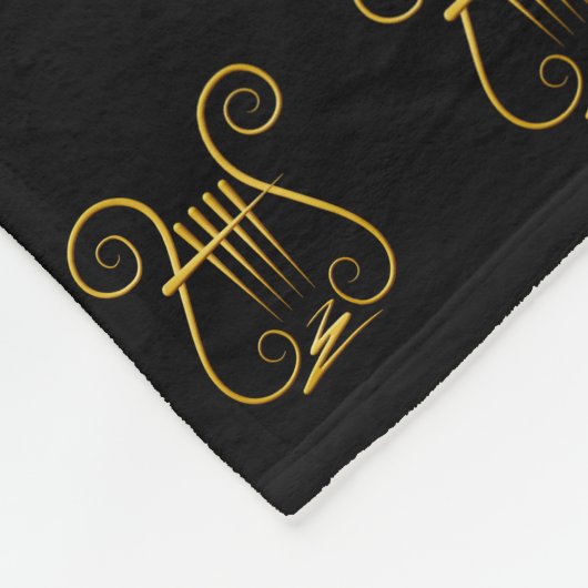 Golden Lyre Fleecedecke (Ecke)