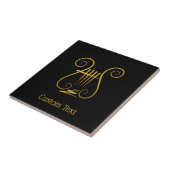 Golden Lyre Fliese (Seite)