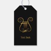Golden Lyre Geschenkanhänger (Rückseite)