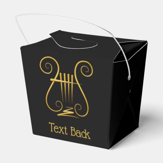Golden Lyre Geschenkschachtel (Rückseite)