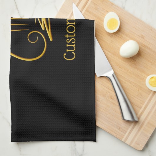 Golden Lyre Geschirrtuch (Viertel Falte)