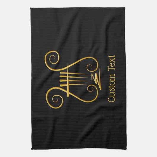 Golden Lyre Geschirrtuch (Vertikal)