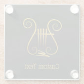 Golden Lyre Glasuntersetzer (Rückseite)