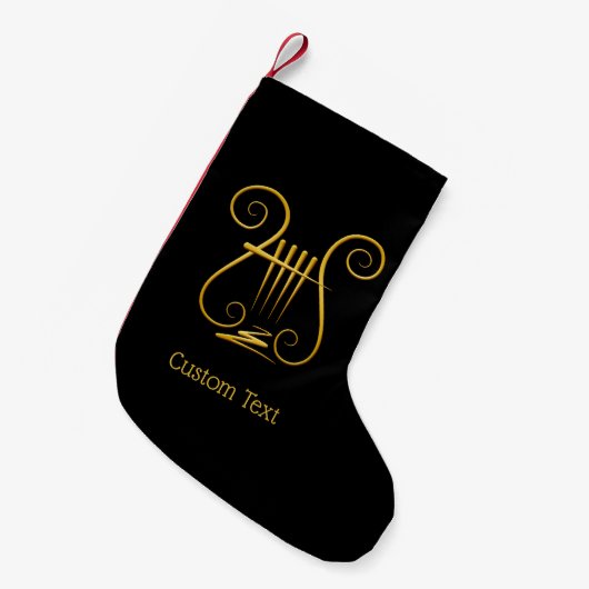 Golden Lyre Kleiner Weihnachtsstrumpf (Vorderansicht (hängend))
