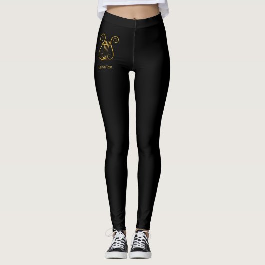 Golden Lyre Leggings (Vorderseite)