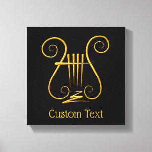 Golden Lyre Leinwanddruck
