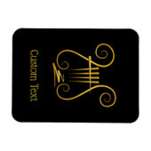 Golden Lyre Magnet (Horizontal)