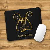 Golden Lyre Mousepad