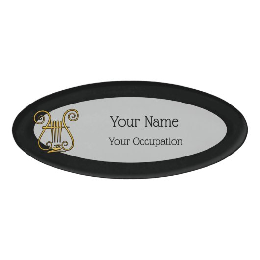 Golden Lyre Namenschild (Vorderseite)