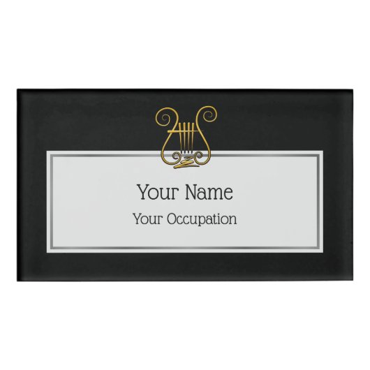 Golden Lyre Namenschild (Vorderseite)