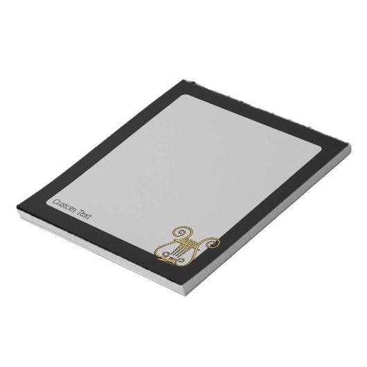 Golden Lyre Notizblock (Rotiert)