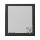 Golden Lyre Notizblock (Vorderseite)